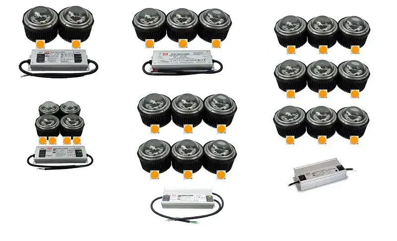 Cree CXB3590 Set's - 50W pro COB with Glass Lense